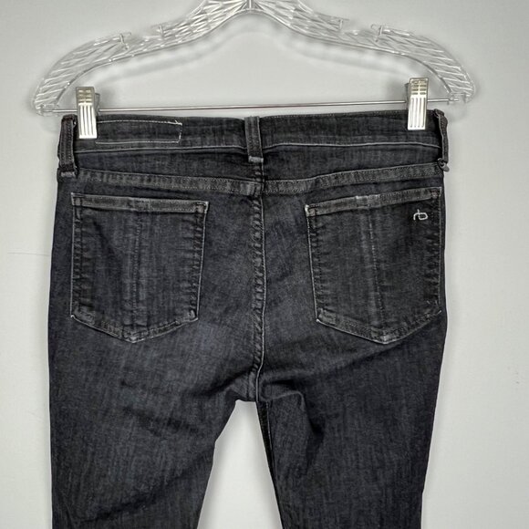 Rag & Bone Womens Skinny Jeans Black Rae size 28 - Picture 9 of 16
